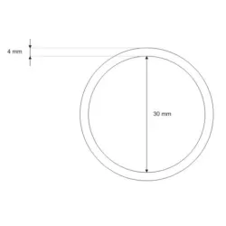 Kółko metalowe kaletnicze 30 mm stare złoto - 100 sztuk - Tekstylek.pl