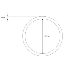 Kółko metalowe 50 mm 10 sztuk srebrne - Tekstylek.pl